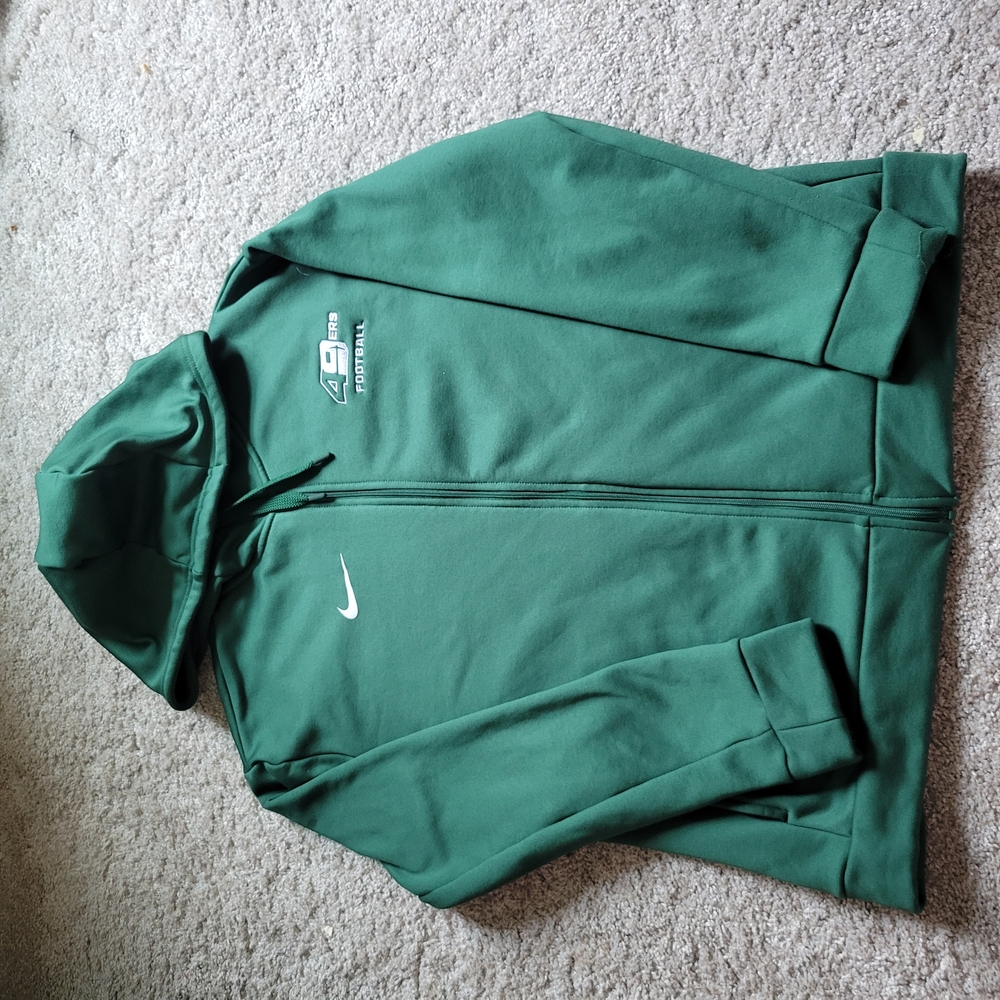 Women's Small Nike Green Full-Zip Hoodie Charlotte 49ers